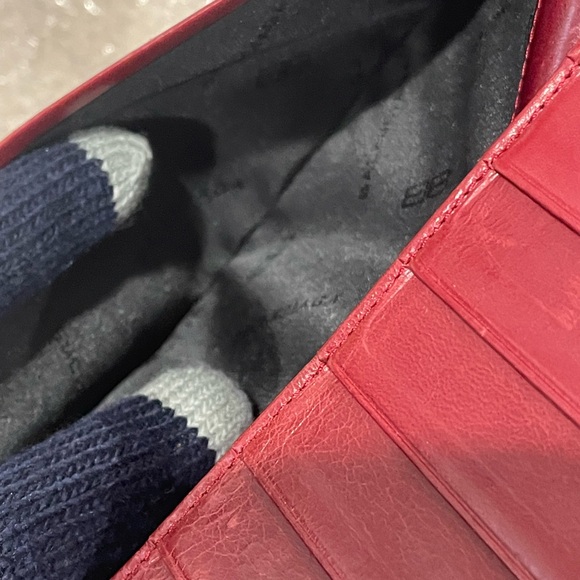 Balenciaga long Red leather wallet - Picture 5 of 9